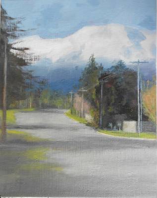 "Ruapehu Road Trip" - Oil on canvas. Enquiries to Estuary Art Gallery, Orewa. - Painting by Sian Foan, an artist from Auckland, New Zealand.