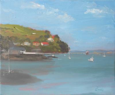 "Devonport(SOLD)" - oil on canvas(SOLD) - Painting by Sian Foan, an artist from Auckland, New Zealand.