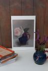 Blue Jug and Rose (Fine art Giclee Print)