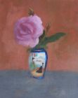 Japanese vase and Pink Rose